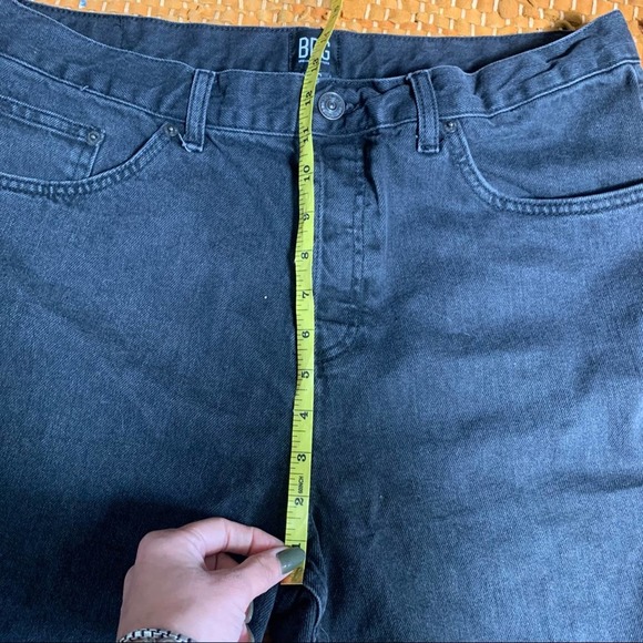 BDG Urban Outfitters Men’s Black Jean Cut Off Shorts SZ 38 - Picture 7 of 12